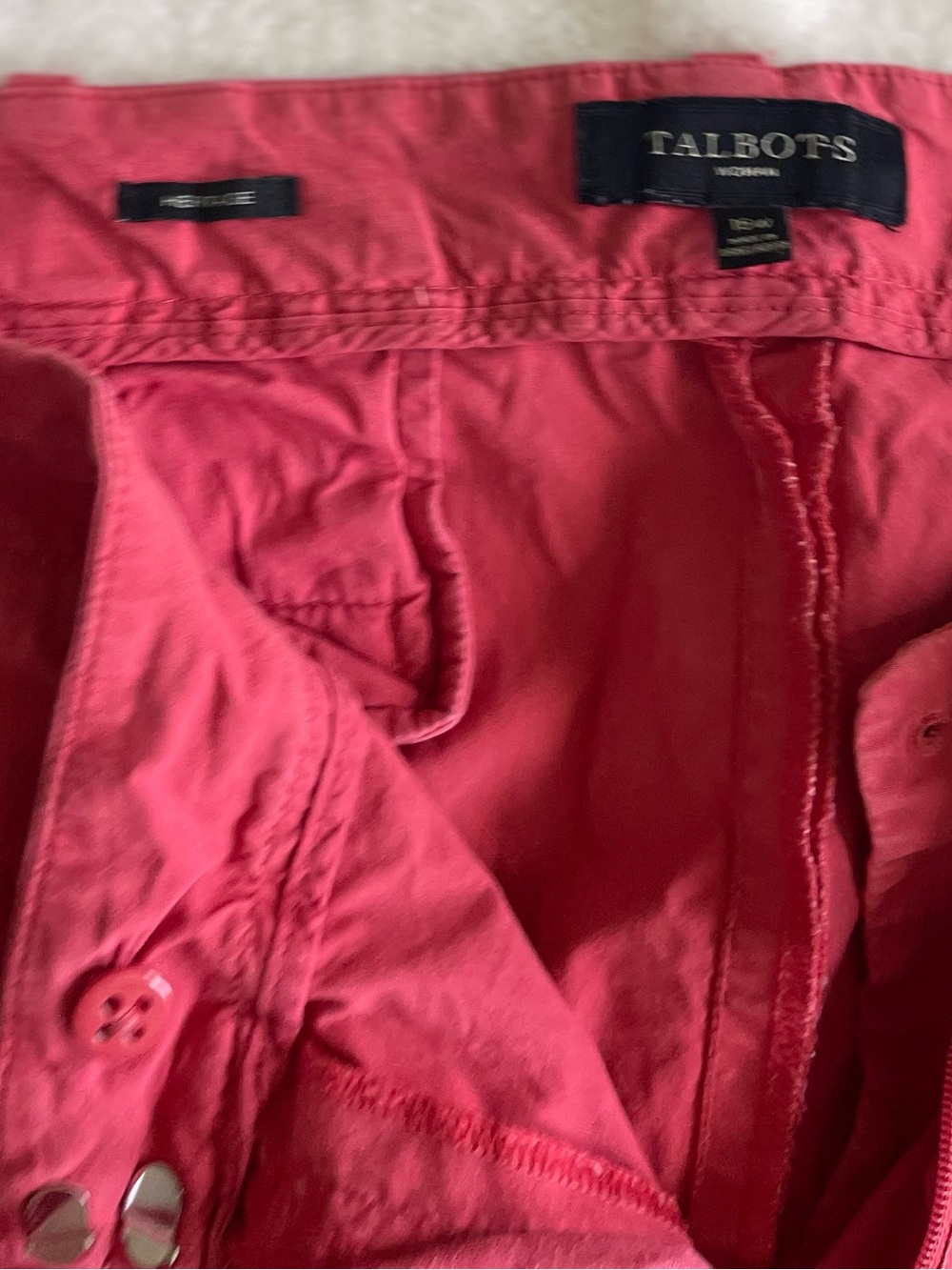 Talbots Rose-Red Bermuda Shorts - Picture 2 of 3